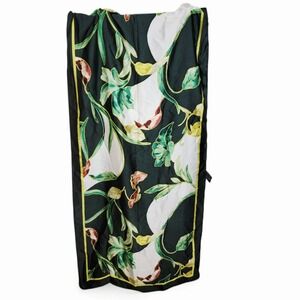 White House Black Market Autumn Leaves Spruce Floral Scarf NWT